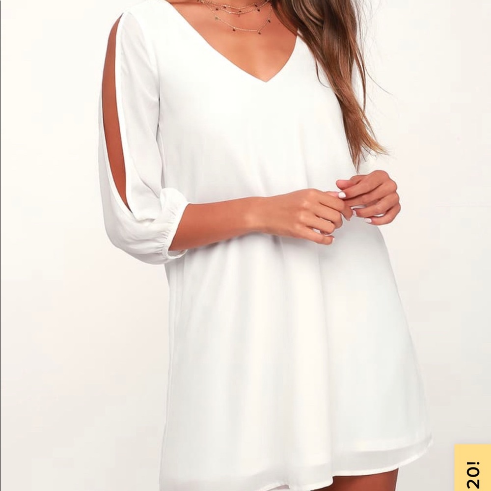 Lulus White Shift Dress
